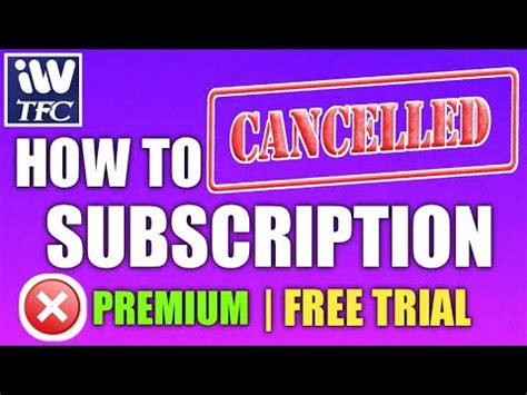 cancel tfc subscription online.
